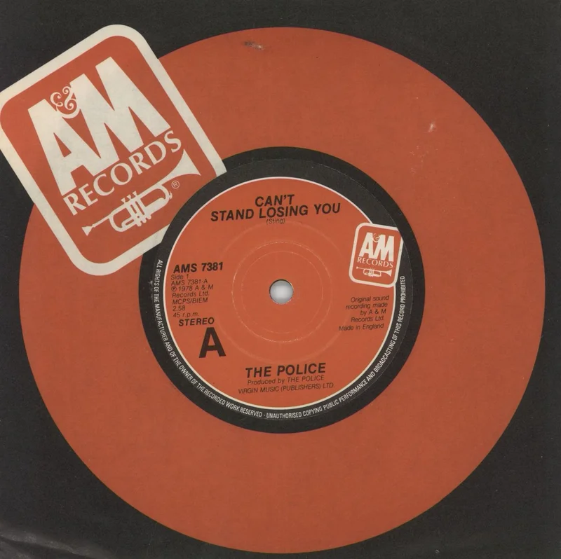 The Police Can't Stand Losing You - 1981 issue UK 7" vinyl