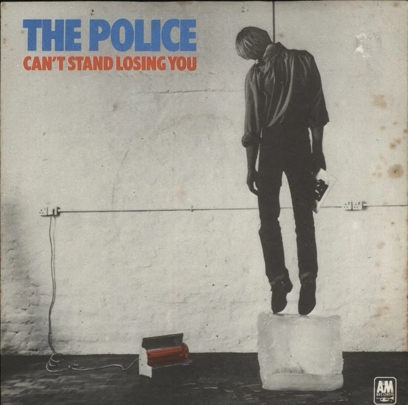 The Police Can't Stand Losing You - Red Vinyl - Wide Centre - P/S - EX UK 7" vinyl