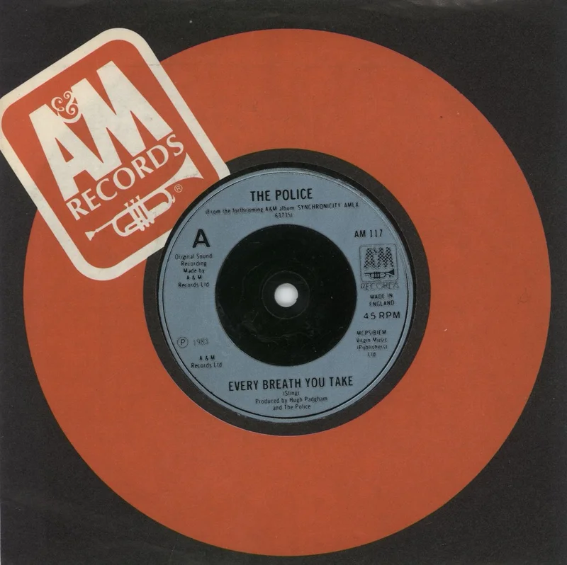 The Police Every Breath You Take - Inj UK 7" vinyl