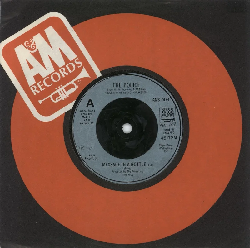 The Police Message In A Bottle - Injection UK 7" vinyl