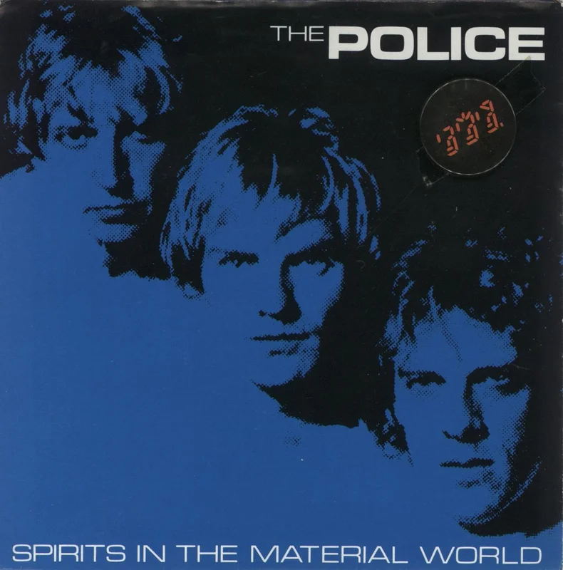 The Police Spirits In The Material World + Poster & Badge UK 7" vinyl
