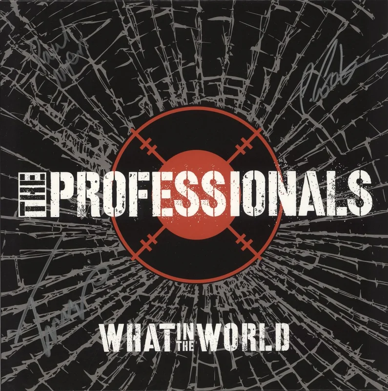 The Professionals What In The World - Autographed UK Vinyl LP