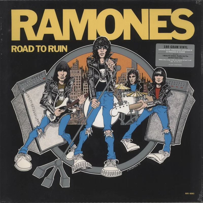 The Ramones Road To Ruin - 180gm - sealed + Hype Sticker UK Vinyl LP