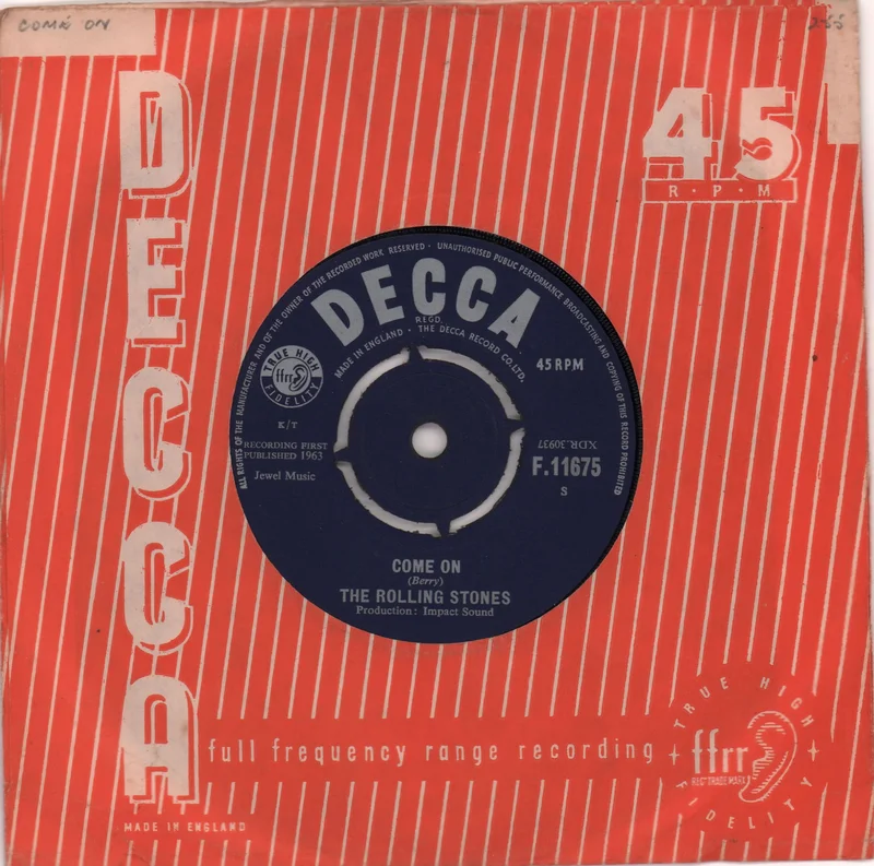 The Rolling Stones Come On - 1st [b] UK 7" vinyl
