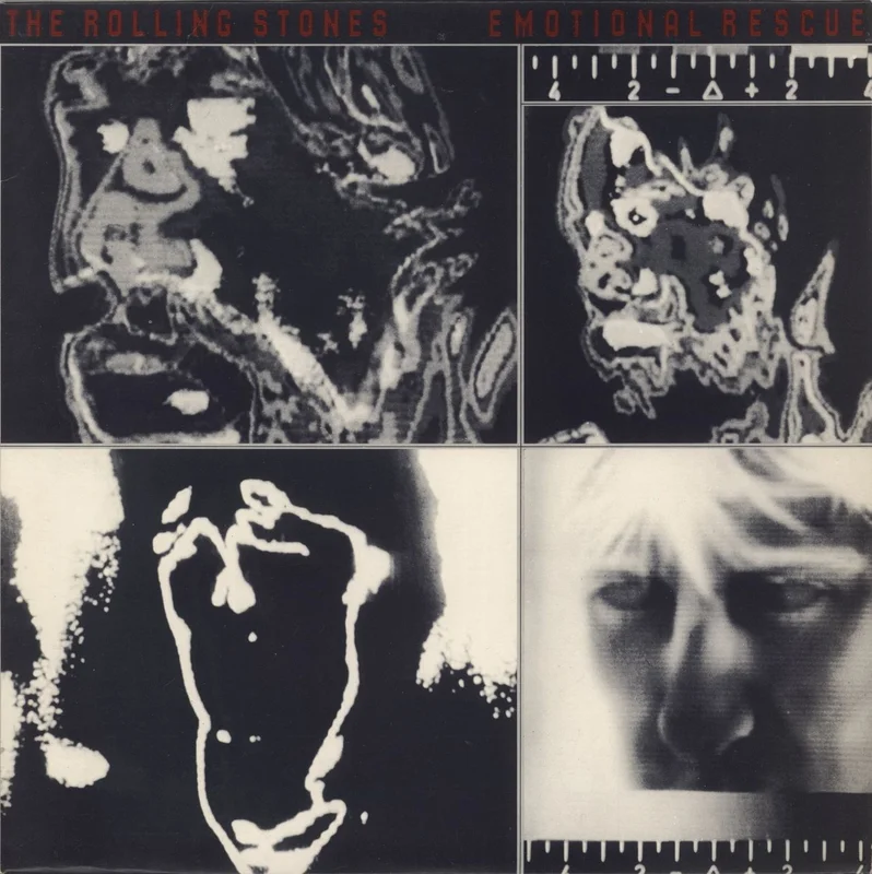The Rolling Stones Emotional Rescue + Poster UK Vinyl LP