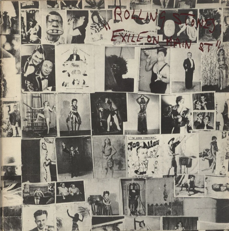 The Rolling Stones Exile On Main St + Postcards - VG UK 2-LP vinyl set