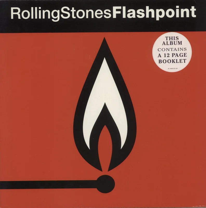 The Rolling Stones Flashpoint - Cover Sticker UK Vinyl LP