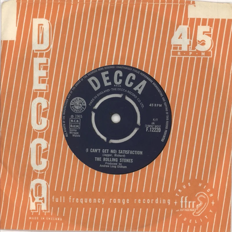 The Rolling Stones [I Can't Get No] Satisfaction - 1st (a) UK 7" vinyl