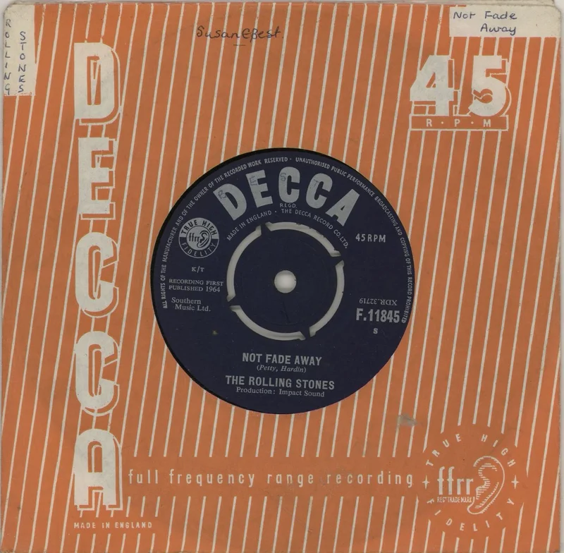 The Rolling Stones Not Fade Away - 1st - EX UK 7" vinyl
