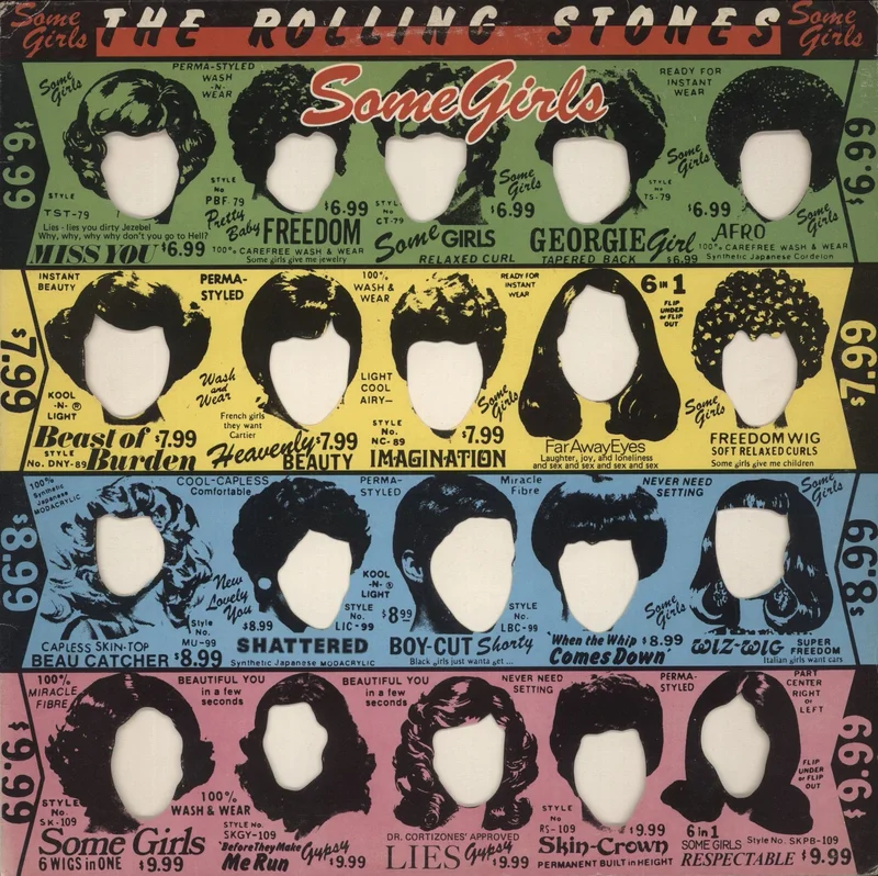 The Rolling Stones Some Girls - 1st - G/Y/B/P - VG UK Vinyl LP