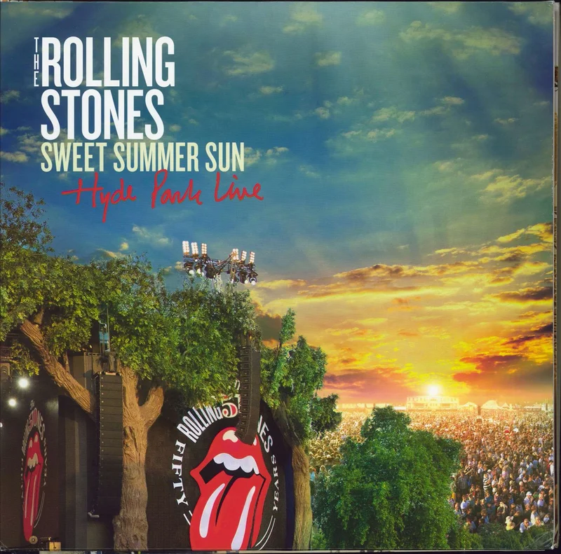 The Rolling Stones Sweet Summer Sun: Hyde Park Live - Red Vinyl UK 3-LP vinyl set