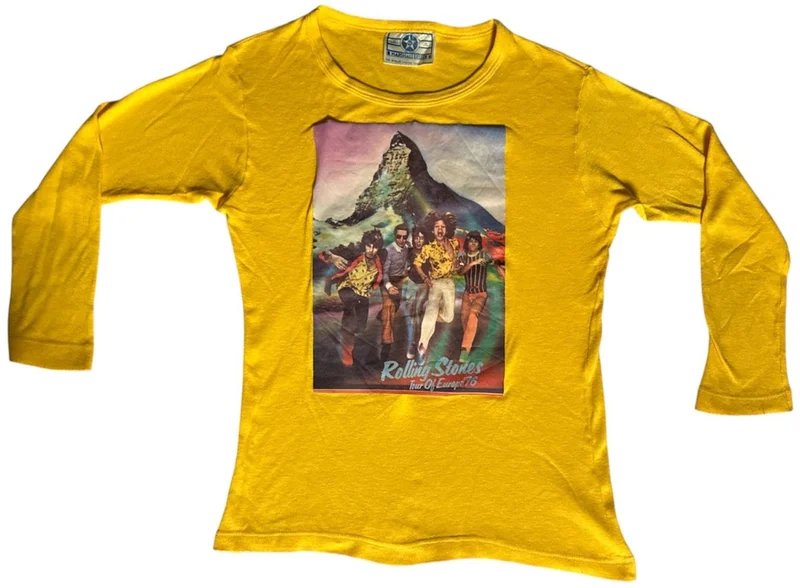The Rolling Stones Tour Of Europe '76 - Original Vintage Portuguese T-shirt