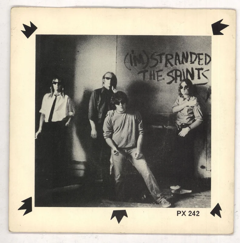 The Saints (I'm) Stranded - Black Injection + Sleeve UK 7" vinyl