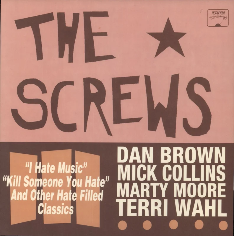 The Screws Hate Filled Classics US Vinyl LP