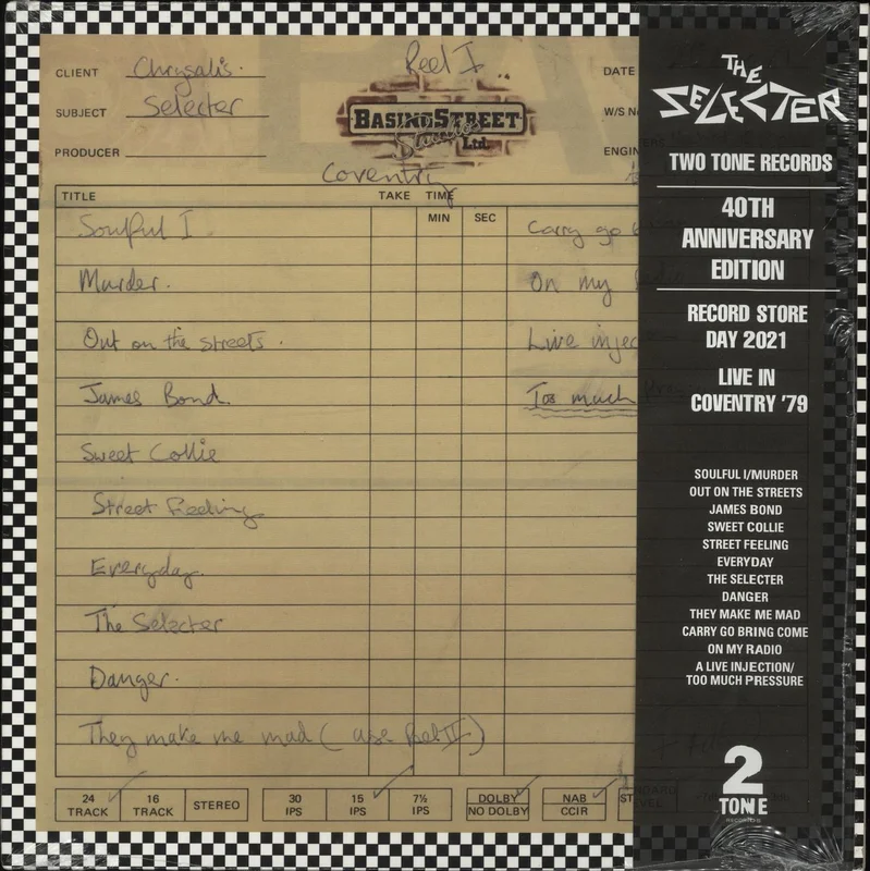 The Selecter Live In Coventry '79 - RSD 2021 UK Vinyl LP