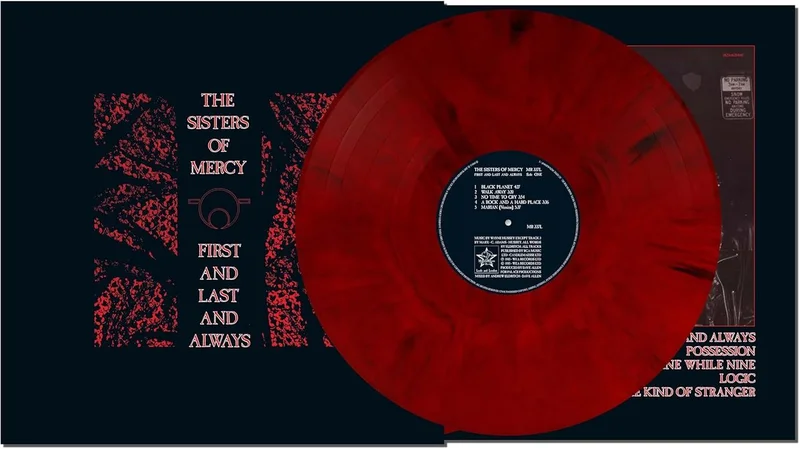 The Sisters Of Mercy First Last And Always - Red & Black Marble Vinyl - 40th Anniversary Edition - Sealed UK Vinyl LP