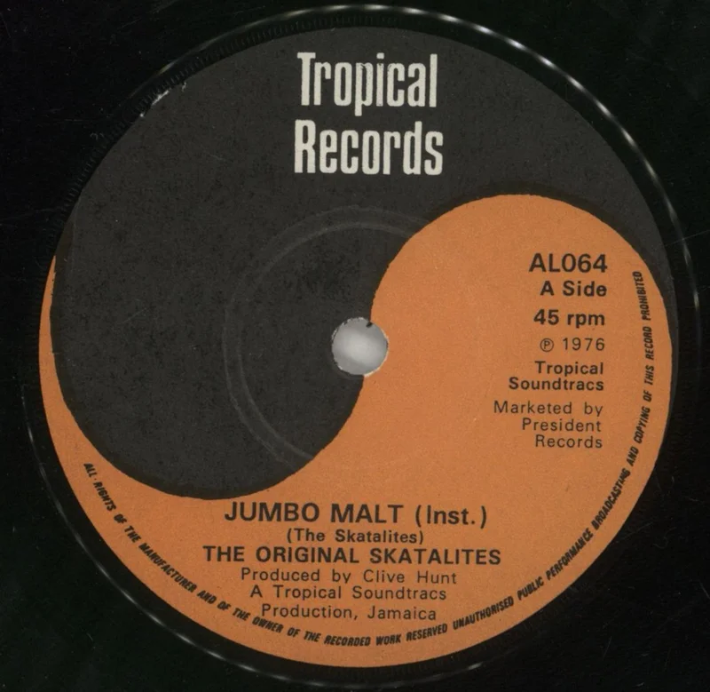 The Skatalites Jumbo Malt UK 7" vinyl