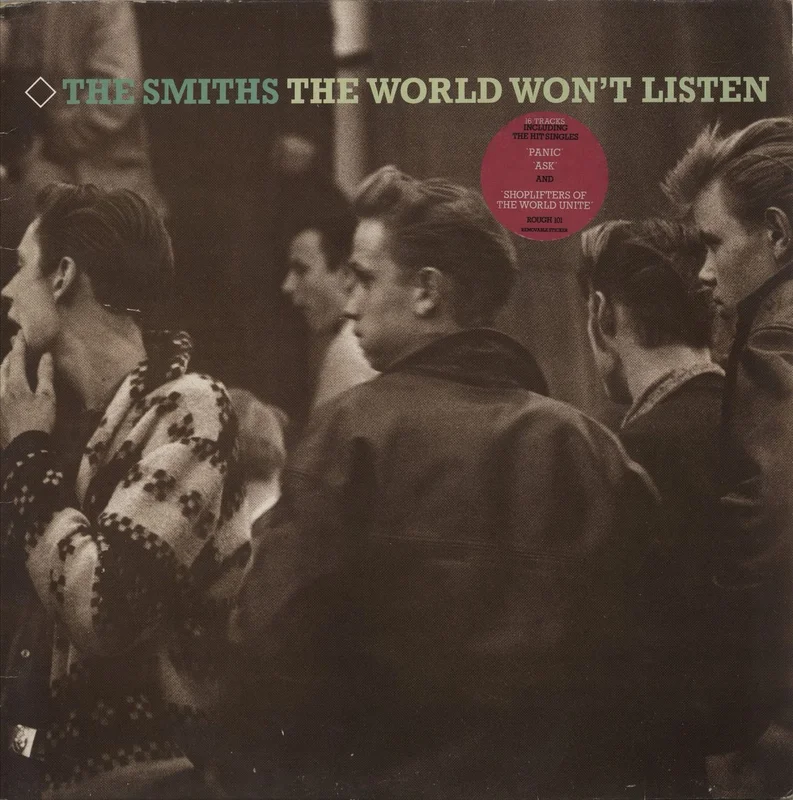 The Smiths The World Won't Listen - Stickered Sleeve - VG UK Vinyl LP