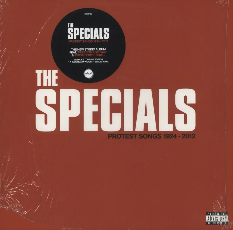 The Specials Protest Songs 1924-2012 - Yellow Vinyl Bespoke Touring Edition - Shrink UK Vinyl LP