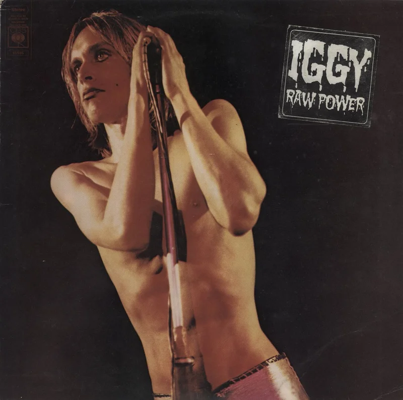 The Stooges Raw Power + Hype Sticker - EX UK Vinyl LP