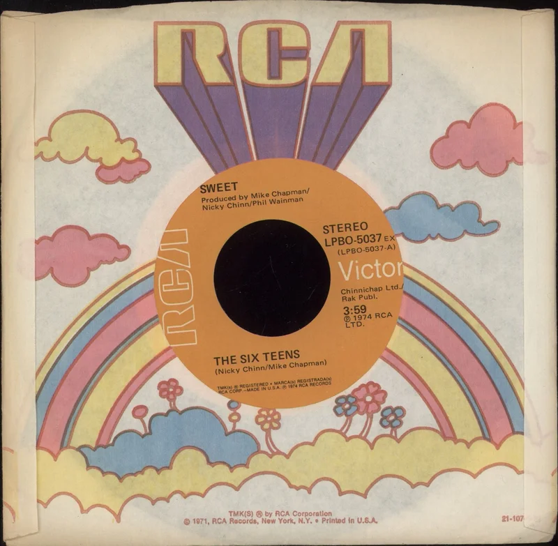 The Sweet The Six Teens - Company Sleeve US 7" vinyl