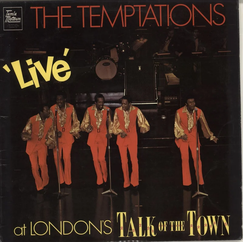 The Temptations Live At London's Talk Of The Town UK Vinyl LP