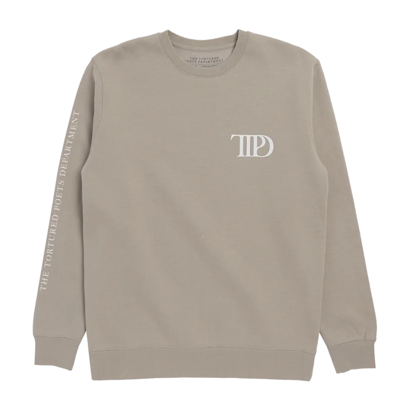 The Tortured Poets Department Beige Crewneck