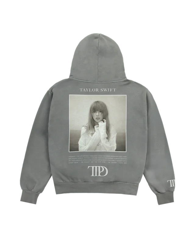 The Tortured Poets Department Gray Hoodie