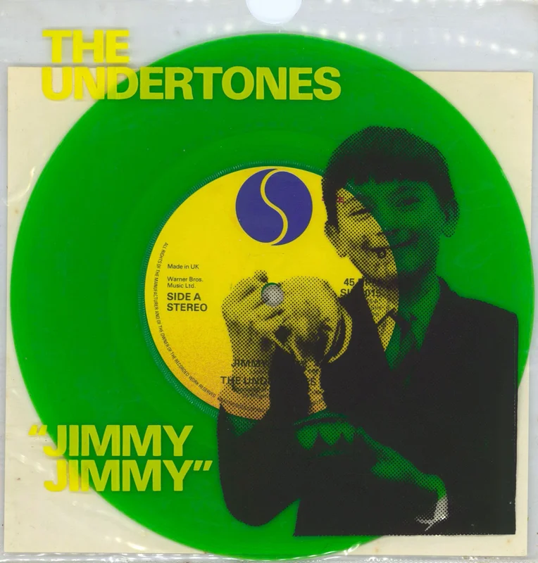 The Undertones Jimmy Jimmy - Green Vinyl + Insert - EX UK 7" vinyl