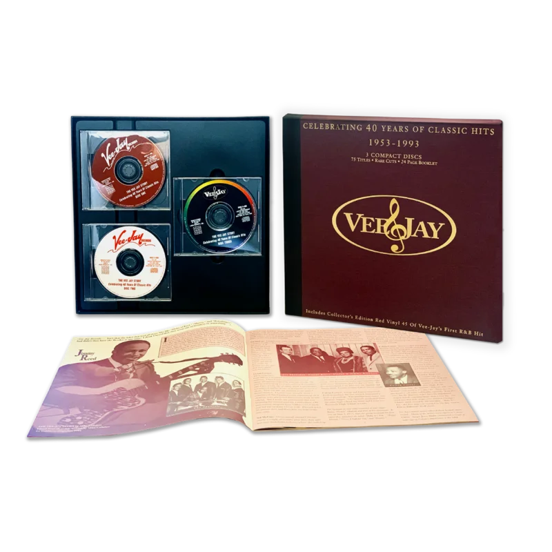 The Vee-Jay Story: Celebrating 40 Years Of Classic Hits (Box Set - 3-CD + 7" Red Vinyl)