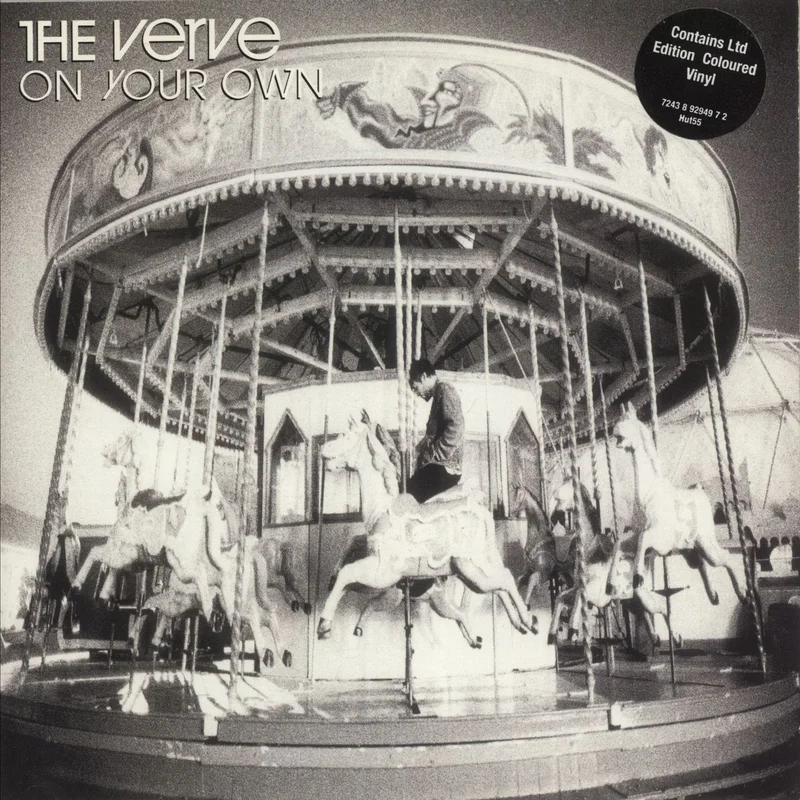 The Verve On Your Own - Mispress Green Vinyl + P/s UK 7" vinyl