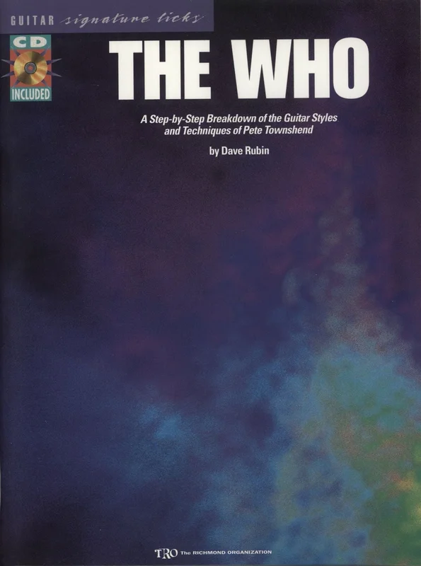 The Who Guitar Signature Licks + CD US Book
