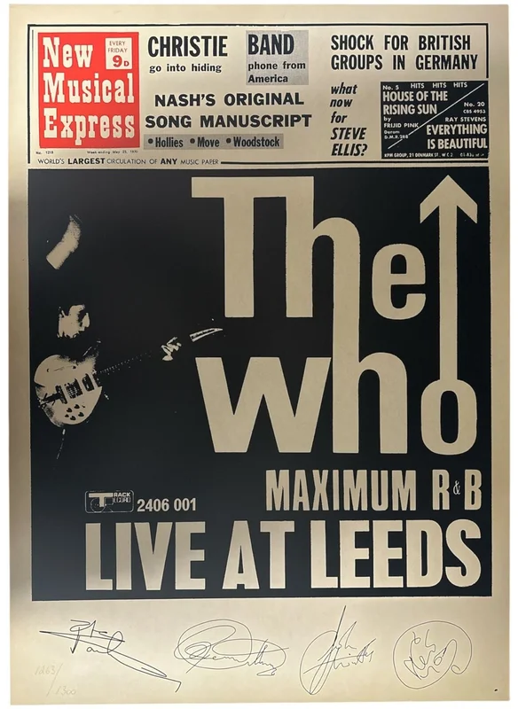 The Who Live At Leeds - Numbered Poster UK Poster