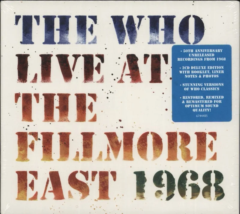 The Who Live At The Fillmore East 1968 - Sealed UK 2-CD album set