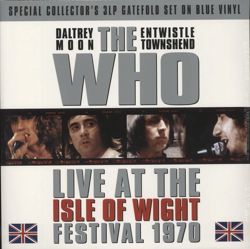 The Who Live At The Isle Of Wight Festival 1970 - Blue Vinyl + Sealed UK 3-LP vinyl set