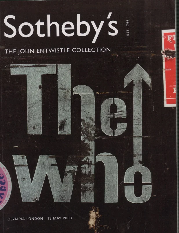 The Who Sotheby's - The John Entwistle Collection UK Book