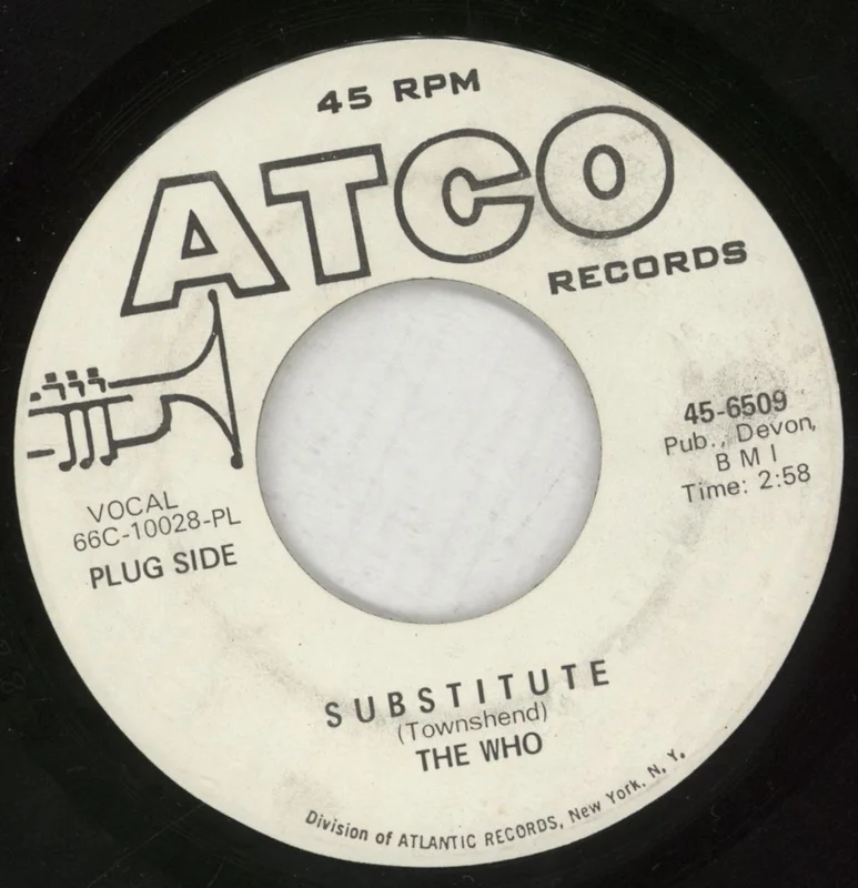The Who Substitute US Promo 7" vinyl