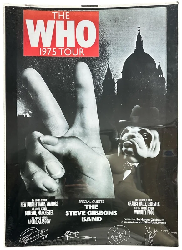 The Who The Who 1975 UK tour - Limited Print UK Artwork