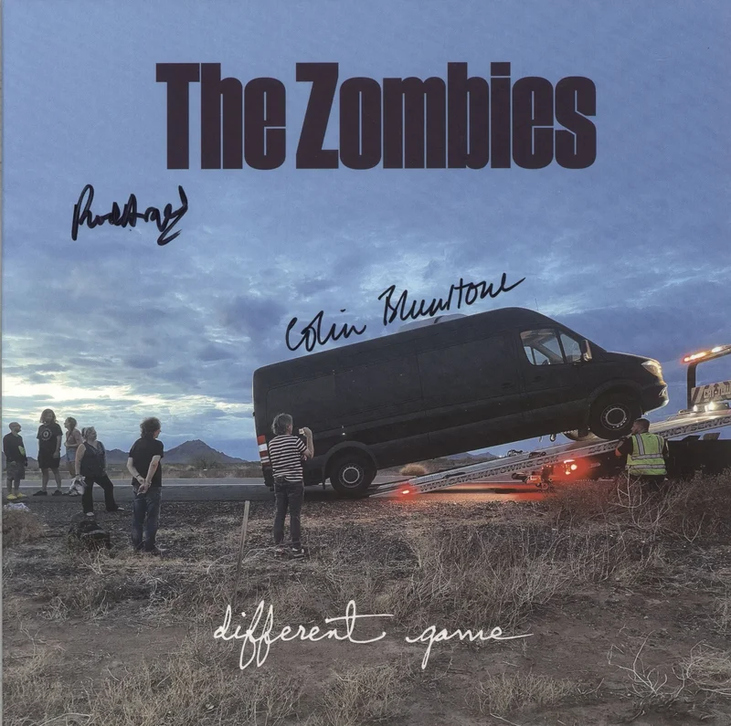 The Zombies Different Game - Blue Vinyl + Autographed UK Vinyl LP