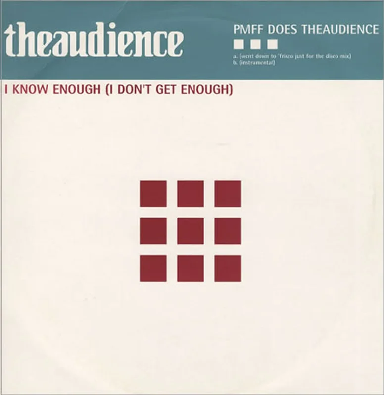 Theaudience I Know Enough + Press Release UK Promo 12" vinyl