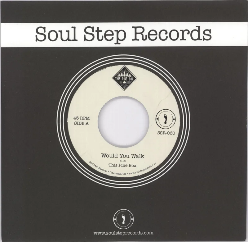 This Pine Box Would You Walk - Blue Vinyl US 7" vinyl