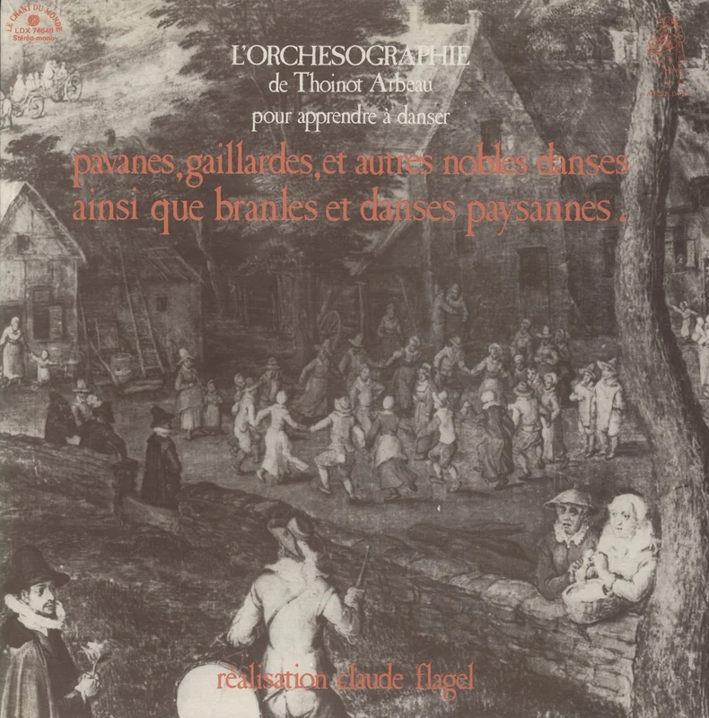 Thoinot Arbeau L'Orchsographie De Thoinot Arbeau French Vinyl LP