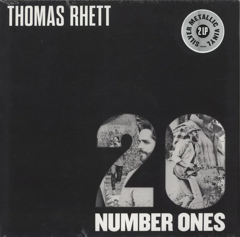 Thomas Rhett 20 Number Ones - Silver Metallic Vinyl - Sealed US 2-LP vinyl set