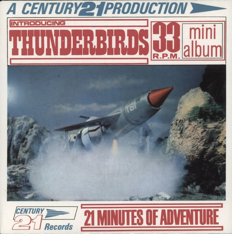 Thunderbirds Introducing Thunderbirds + Postcards UK 7" vinyl