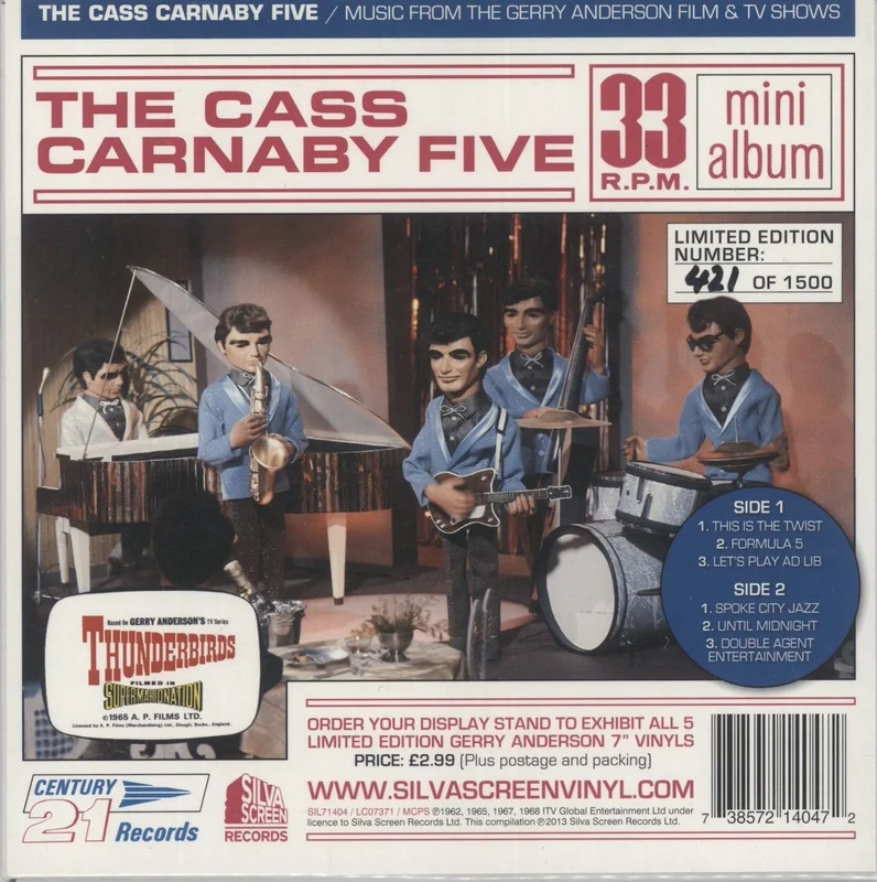 Thunderbirds The Cass Carnaby Five - RSD UK 7" vinyl