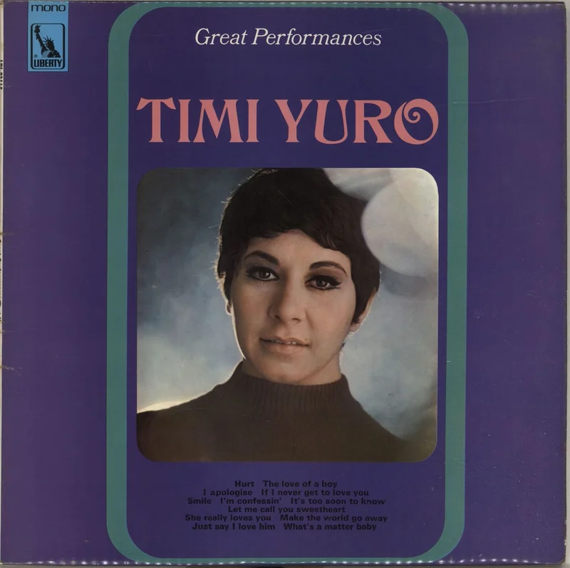 Timi Yuro Great Performances UK Vinyl LP