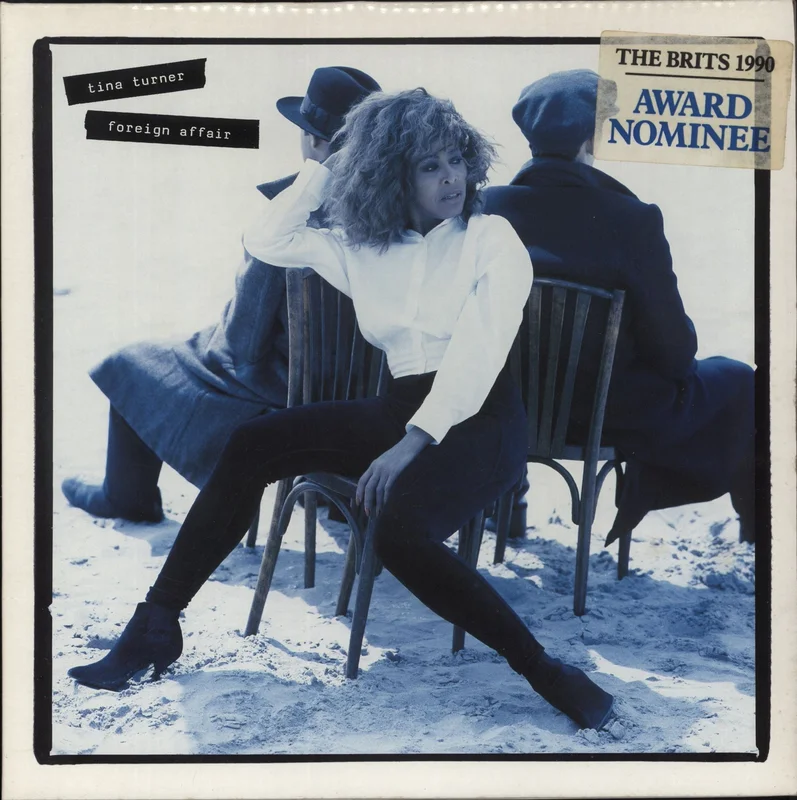Tina Turner Foreign Affair - Brits Hype Stickered Sleeve UK Vinyl LP