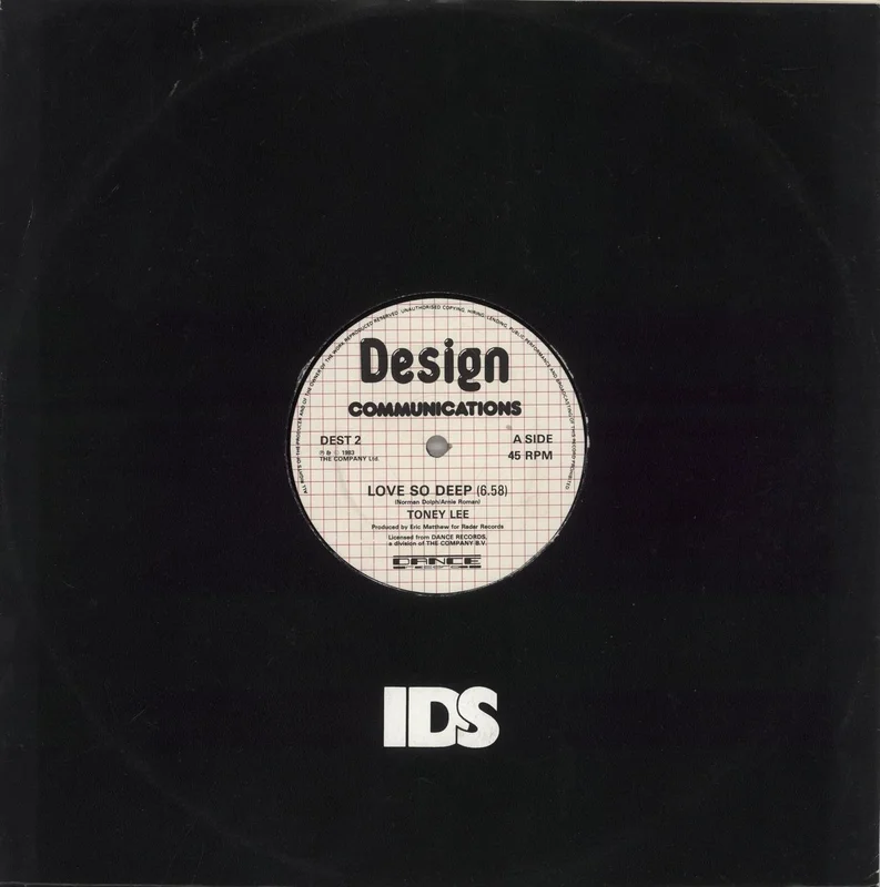 Toney Lee Love So Deep UK 12" vinyl