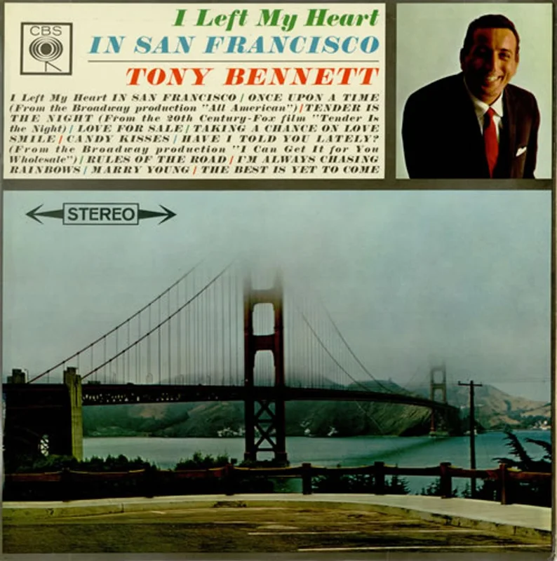 Tony Bennett I Left My Heart In San Francisco - Stereo UK Vinyl LP