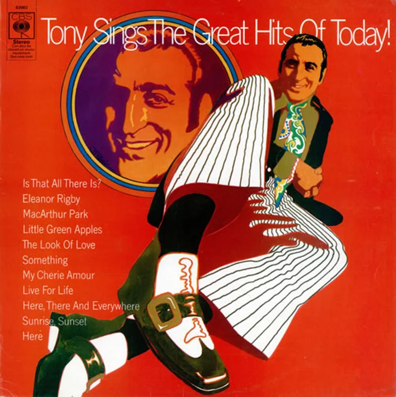 Tony Bennett Tony Sings The Great Hits Of Today! UK Vinyl LP